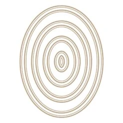 Spellbinders Essential Duo Lines Ovals Glimmer Hot Foil Plate