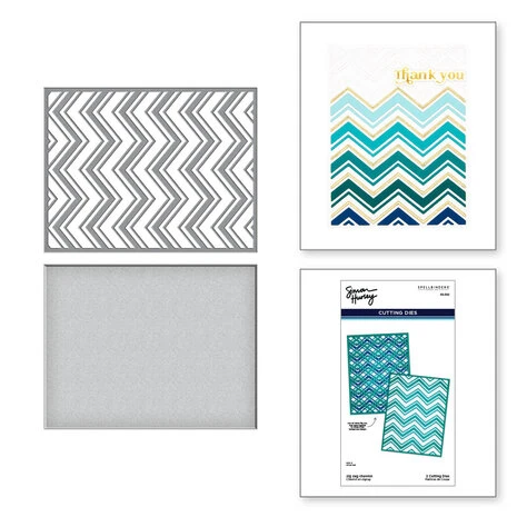 Spellbinders - Zig Zag Chevron Etched Dies 1 Spellbinders - Zig Zag Chevron Etched Dies